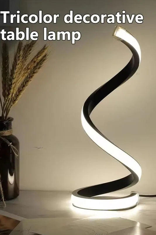 2025 New Modern LED Spiral Bedside Lamp