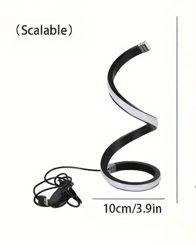 2025 New Modern LED Spiral Bedside Lamp