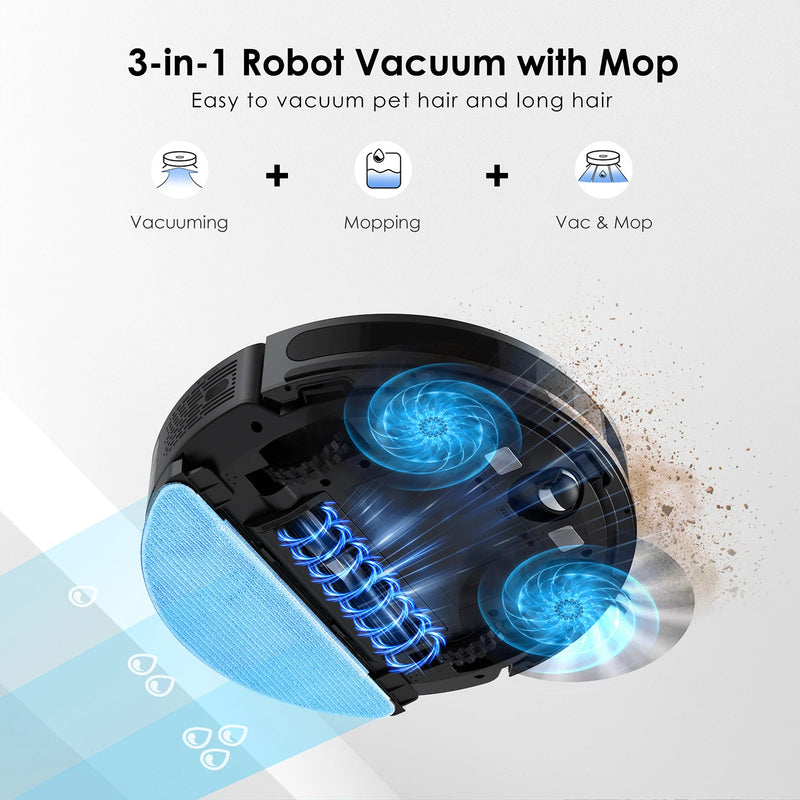 Lubluelu SL60 Plus Robot Vacuum Self Emptying