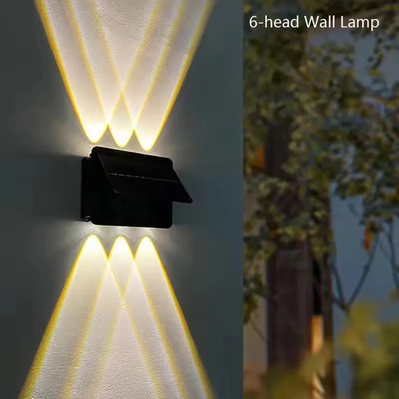 Outdoor Solar Wall Light IP65 Waterproof LED Solar