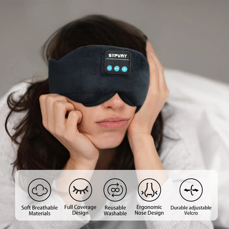 Sleeping Mask With Bluetooth 5.3 Headphones For Sleeping