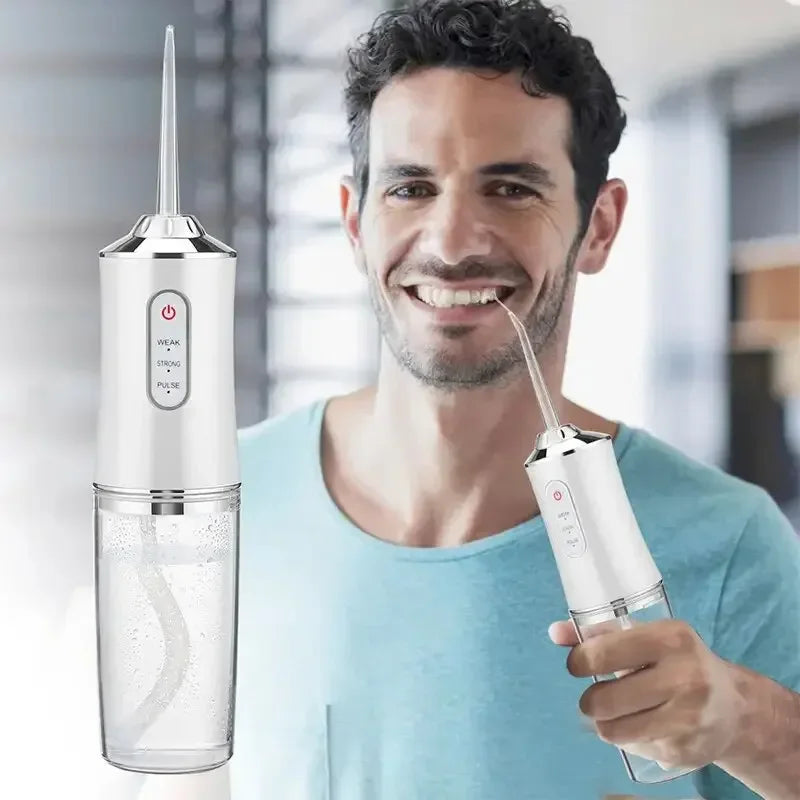 😁 Portable Electric Water Flosser – Clean Teeth Anywhere! 💦✨