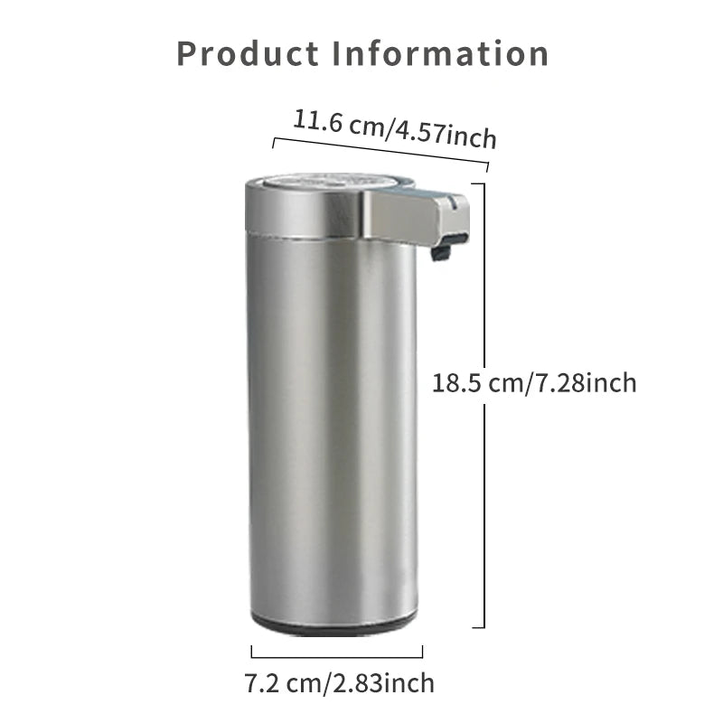 🧼✨ Automatic Soap Dispenser – Touchless & Smart (Stainless Steel)