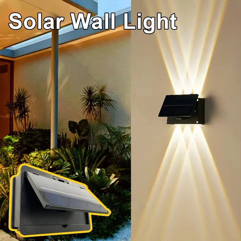 Outdoor Solar Wall Light IP65 Waterproof LED Solar