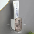1 PC Wall-Mounted Toothpaste Dispenser & Toothbrush Holder –  🪥🧴