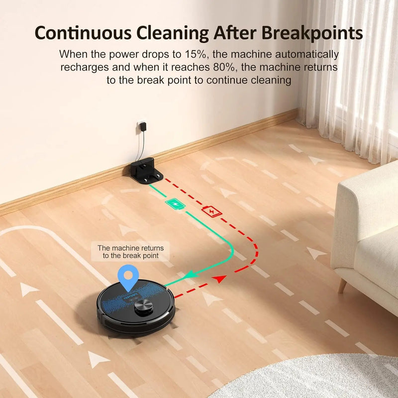 Lubluelu SL60 Plus Robot Vacuum Self Emptying