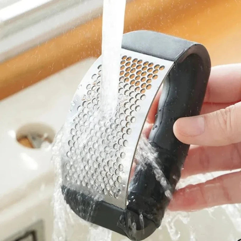 Garlic Press – stainless steel, manual crusher