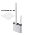 Wall Hanging Toilet Brush with Holder Long Handled Silicone
