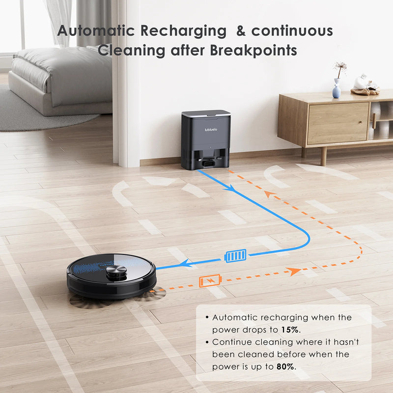 Lubluelu SL60 Plus Robot Vacuum Self Emptying