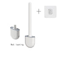Wall Hanging Toilet Brush with Holder Long Handled Silicone
