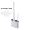 Wall Hanging Toilet Brush with Holder Long Handled Silicone