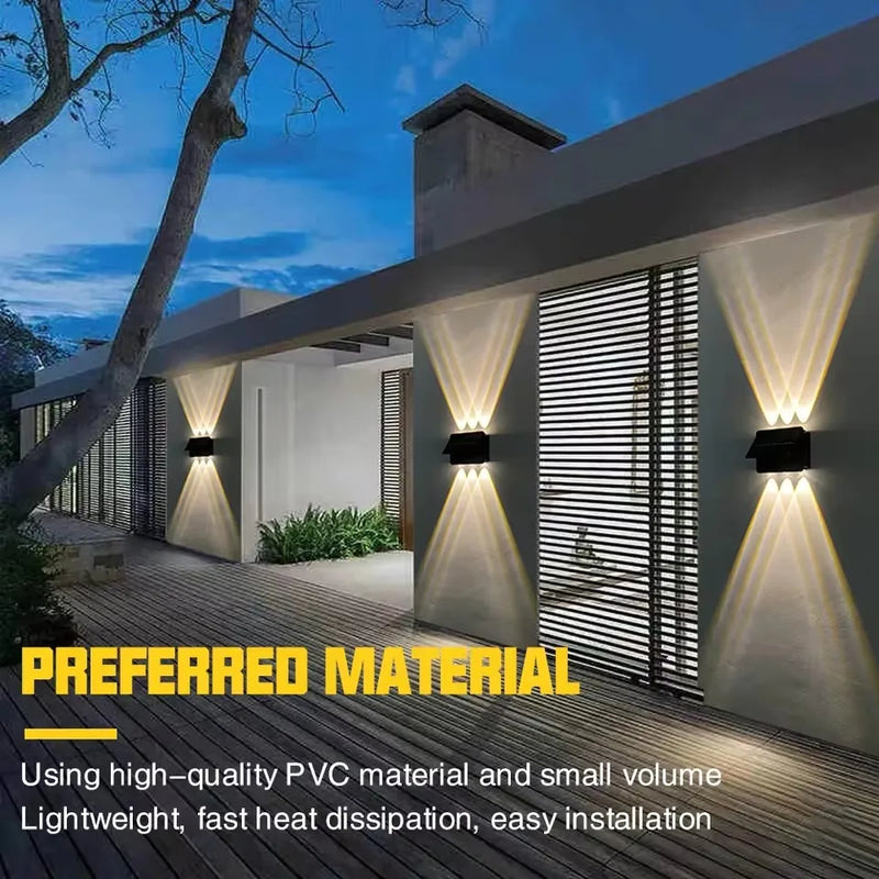 Outdoor Solar Wall Light IP65 Waterproof LED Solar
