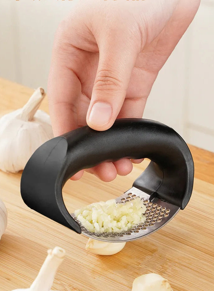 Garlic Press – stainless steel, manual crusher