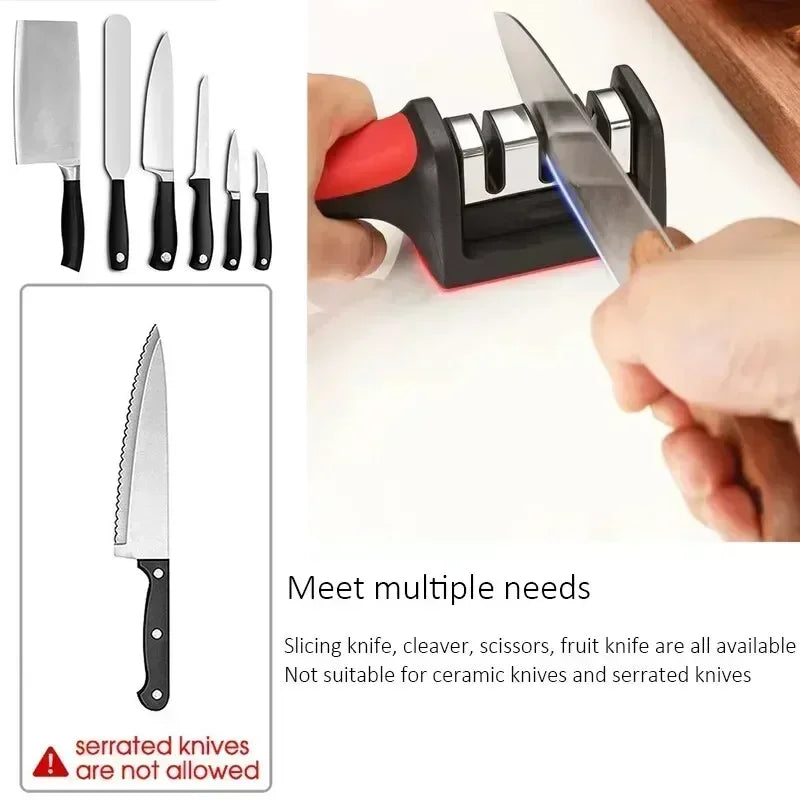 🔪 3-Segment Knife Sharpener – Easy & Effective! ✨