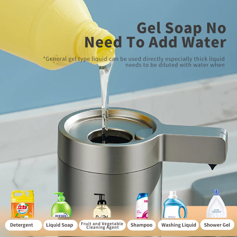 🧼✨ Automatic Soap Dispenser – Touchless & Smart (Stainless Steel)