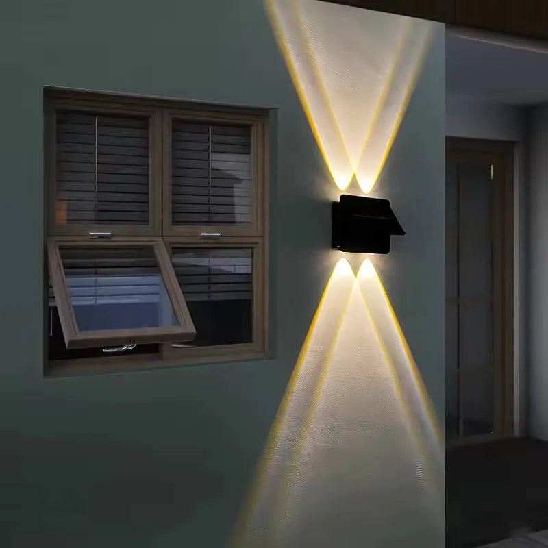 Outdoor Solar Wall Light IP65 Waterproof LED Solar