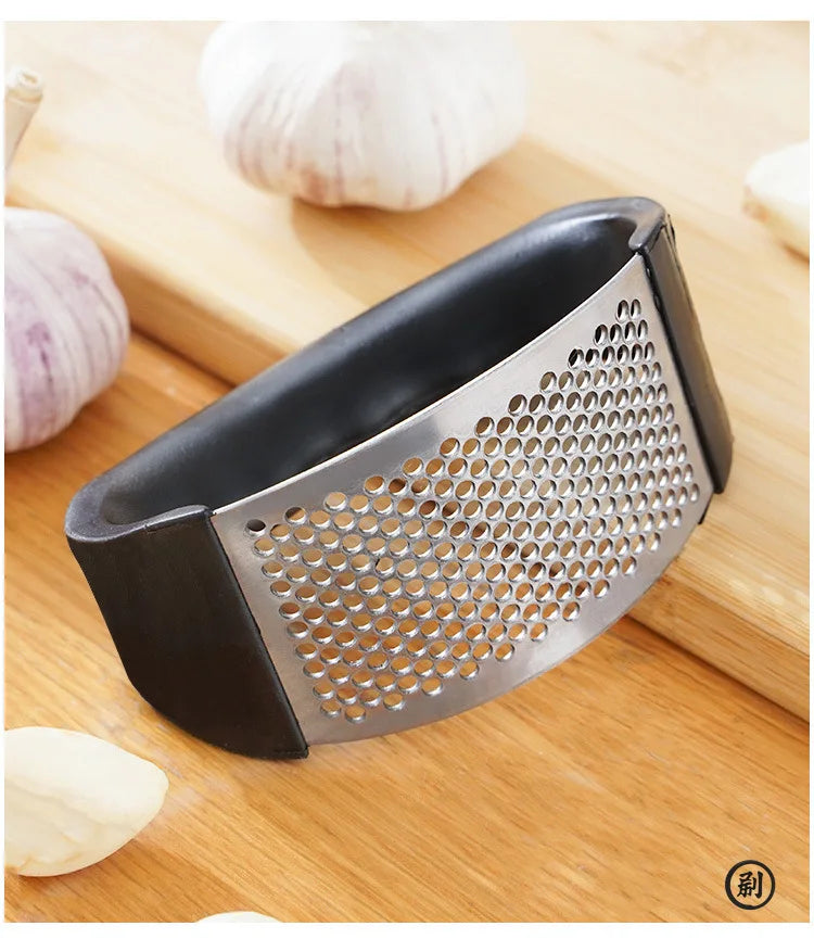 Garlic Press – stainless steel, manual crusher