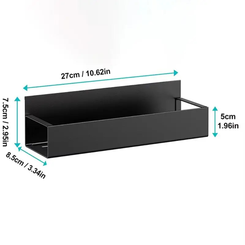 🧲 Magnetic Fridge Shelf – Spice Rack & Storage in One! 🖤✨