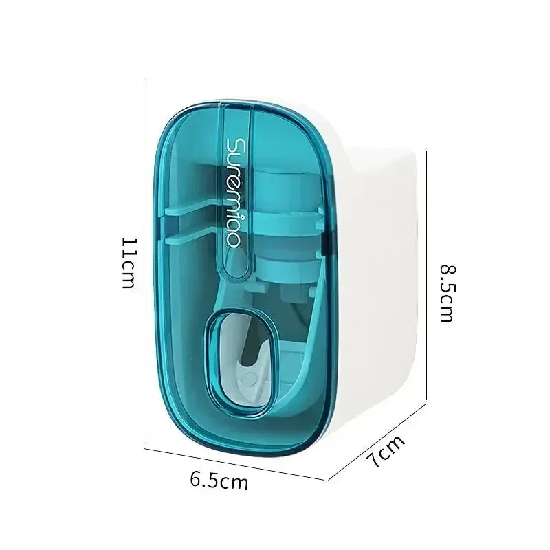 1 PC Wall-Mounted Toothpaste Dispenser & Toothbrush Holder –  🪥🧴