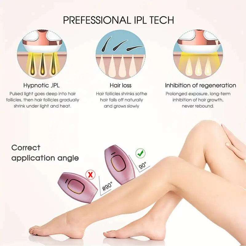 Hair Removal Device for Women Painless Laser Epilator for Body