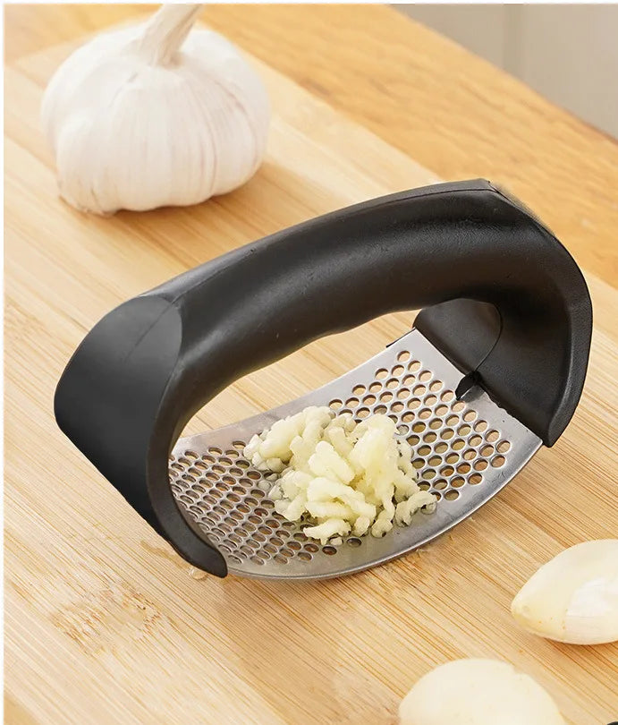 Garlic Press – stainless steel, manual crusher