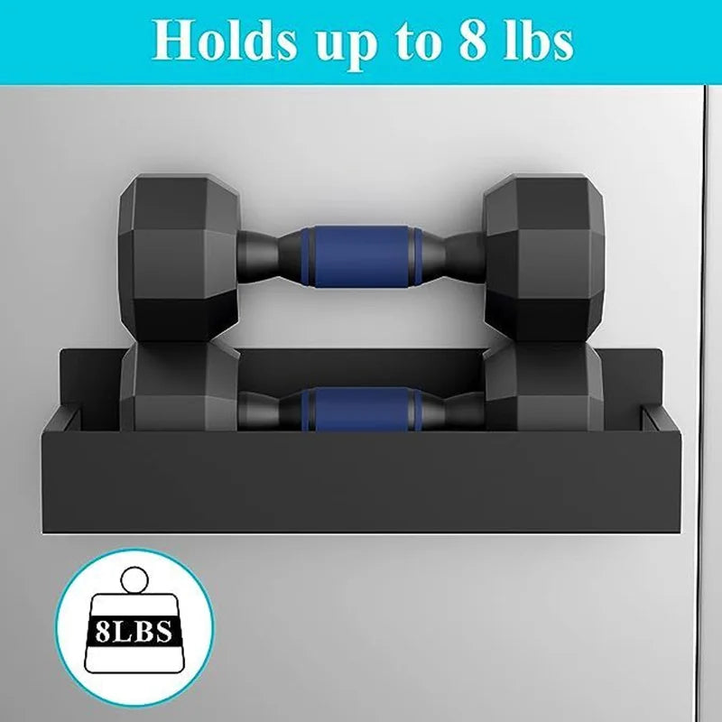 🧲 Magnetic Fridge Shelf – Spice Rack & Storage in One! 🖤✨