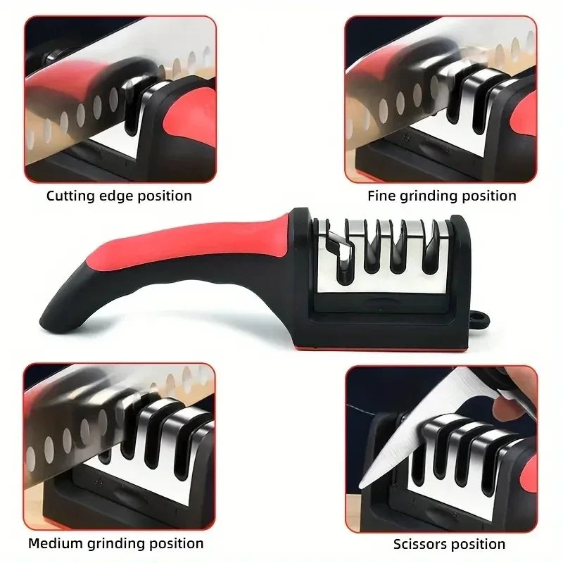 🔪 3-Segment Knife Sharpener – Easy & Effective! ✨