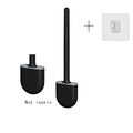Wall Hanging Toilet Brush with Holder Long Handled Silicone