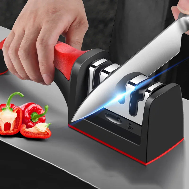 🔪 3-Segment Knife Sharpener – Easy & Effective! ✨